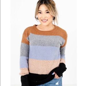 Stiped Knit Sweater